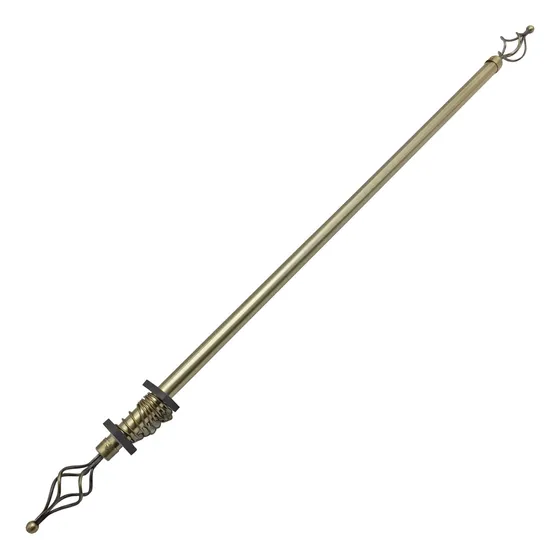 Barrote Extensible De Hierro Para Cortina, Con Argollas