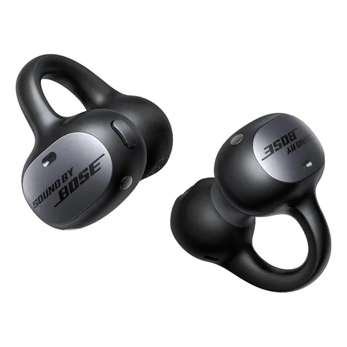 Fones de ouvido sem fio Bose Ultra Open Earbuds. Cor: preto