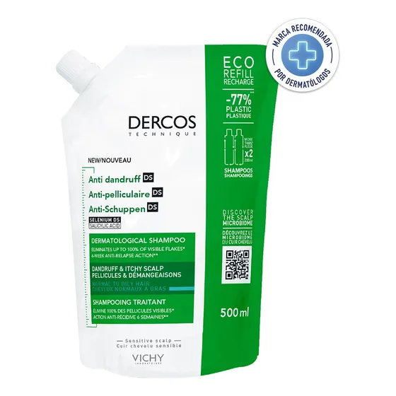 Dercos Vichy Anti-caspa Ds Eco-refill 500ml