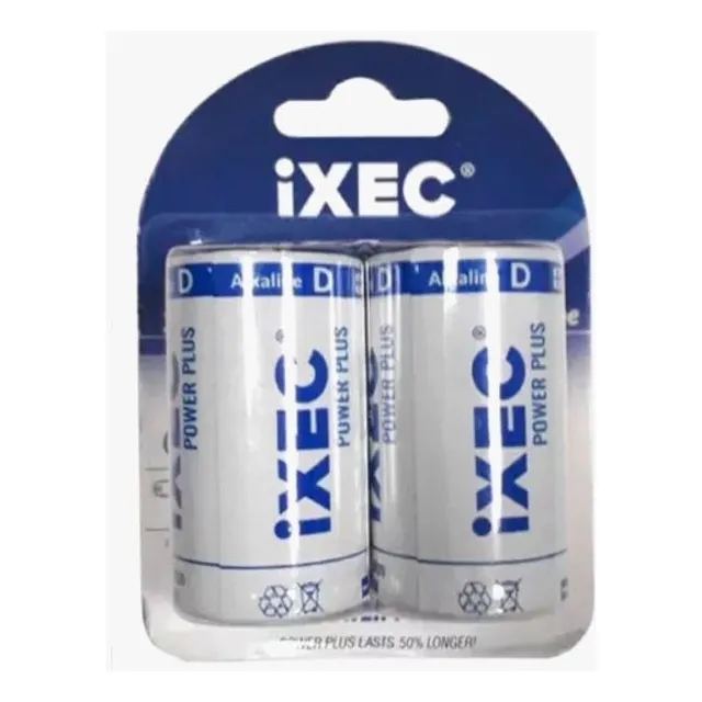 Pila Alcalina D Grande, Power Plus Ixec - Ix9905 Pack X2