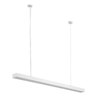 Pendente Linear Retangular 48w Led Integrado Preto Branco Pendente Linear Retangular 48w Led Integrado Preto Branco