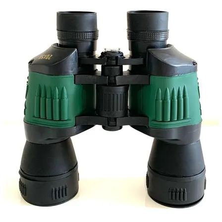 Binocular Anti Reflex Bicolor 20x50 Con Estuche Correa Caza Negro