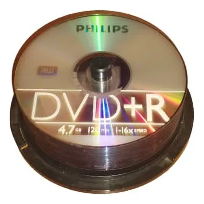 Cd Dvd Philips Dvd+r 16x 4.7gb Pack 22 Unidades