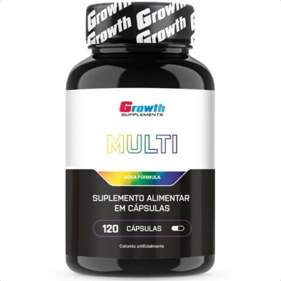 Multivitaminico 120 Capsulas Growth Supplement Rende 4 Meses