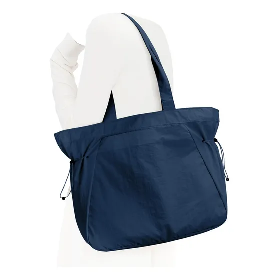 Bolso Tote Grande Azul Para Mujer Con Compartimentos