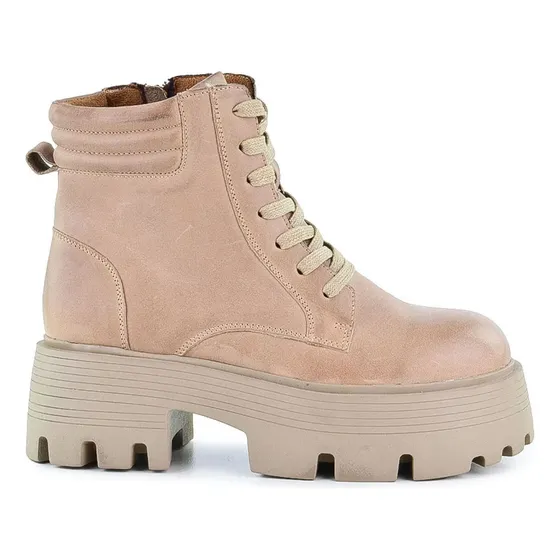 Bota Casual Vibia Cuero Marco Donatti Para Mujer