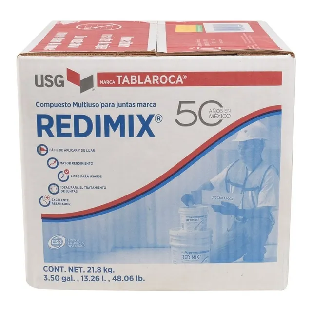 Usg Redimix Compuesto Multiuso Para Juntas Blanco 21.8 Kg