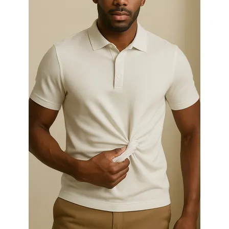 Camisa Polo Esticável Malha Dry Fit Inteligente Malha Fria
