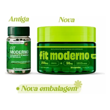 Suplemento Fit Moderno 30caps Natural Original - Com Nf Sem Sabor