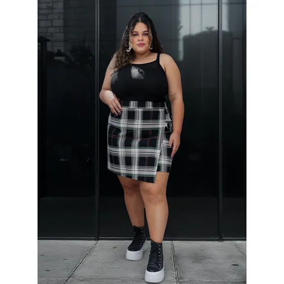 Pollera Mini Nueva Temporada Talles Grandes L - 4xl Nn