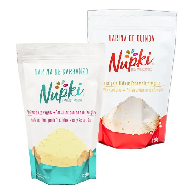 Harina Garbanzo 500g + Harina Quinoa 500g Sin Gluten Veganas
