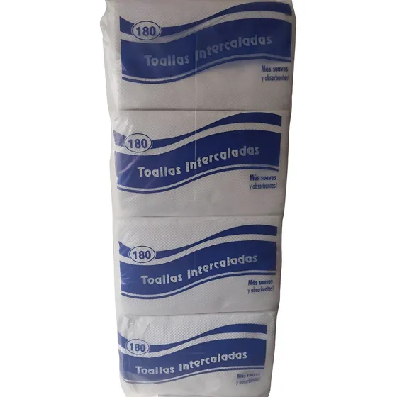 Toalla Intercalada Brilux Secante Para Manos 12 Paq X 180 H.
