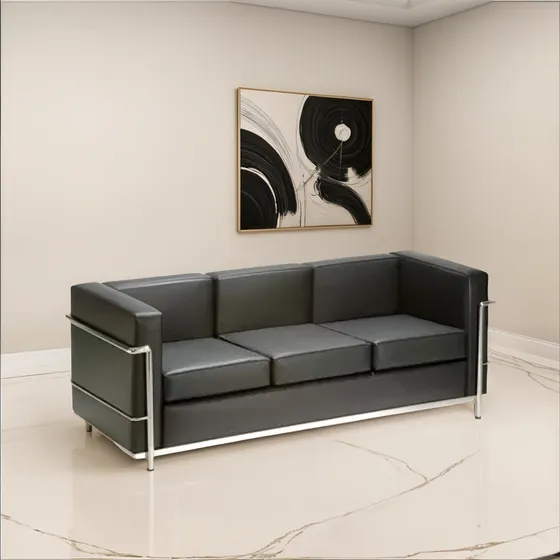 Sillon Lc2 Le Corbusier 3 Cuerpos Cromado Fabrica
