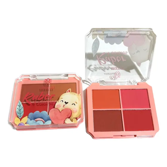 Paleta De Rubores De Maquillaje 4 Tonos Rubor Blush Colorete