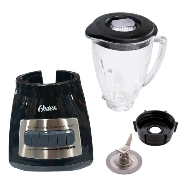 Licuadora Oster Vaso De Vidrio 500 Watts Color Negro