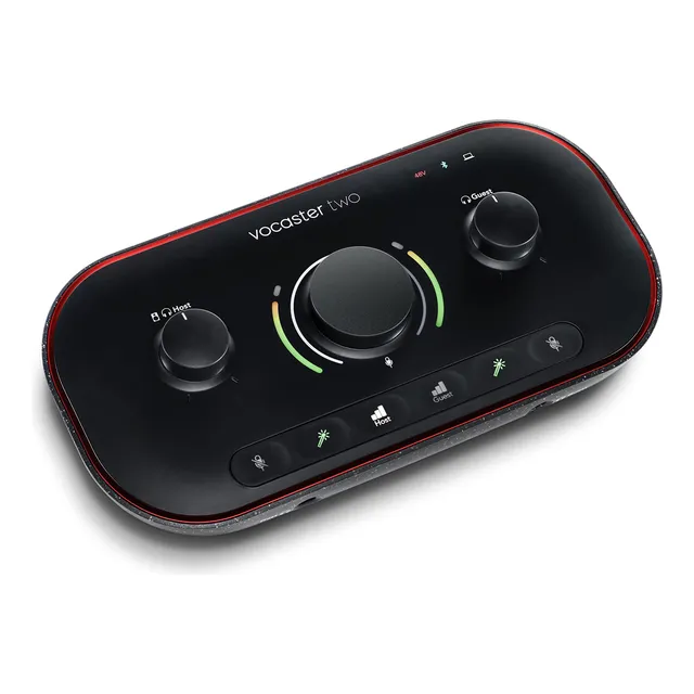 Interfaz De Podcasting Focusrite Vocaster Dos Con 2 Entradas