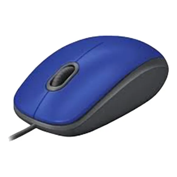 Mouse Logitech M110 Silencioso  Alambrico Usb Azul