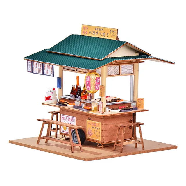 Mini Tienda Modelo Ensamblado Casa De Juguete Paisaje