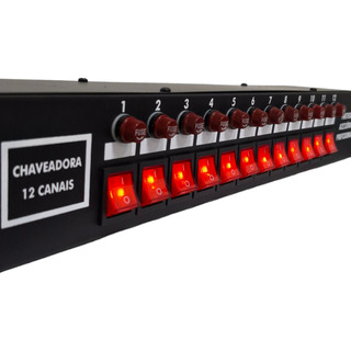 Mesa Chaveadora 12 Tomadas 20a Regua De Energia Metal Bivolt Mesa Chaveadora 12 Tomadas 20a Regua De Energia Metal Bivolt