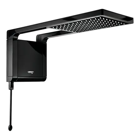 Chuveiro Elétrico De Parede Lorenzetti Acqua Ultra Storm Preto 7800w 220v 7.8 Kw