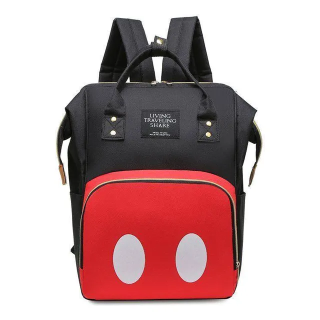Bolso Morral Pañalera Mickey Bicolor