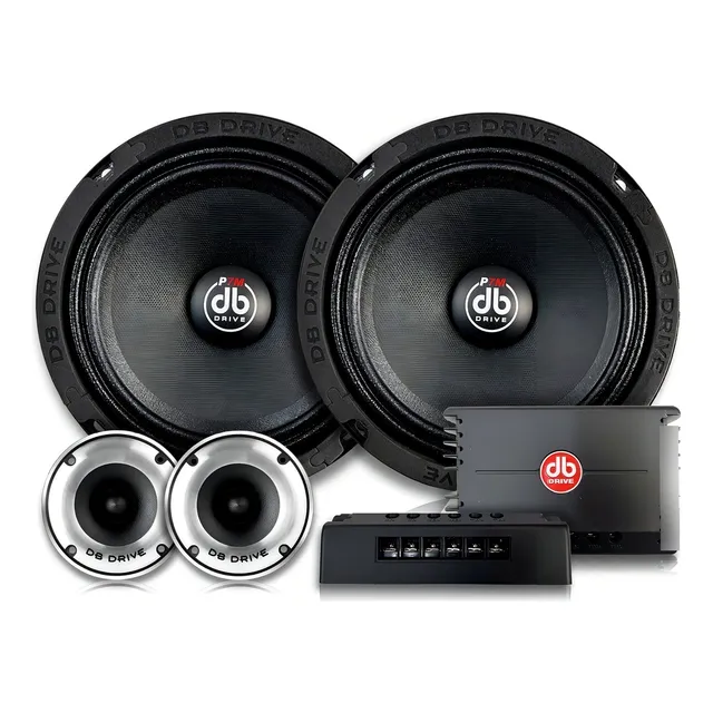 Set D Medios Rangos 6.5 PLG Db Drive P7 6k 500w Open Show Color Negro