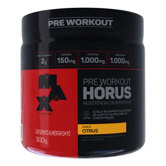 Horus Pré Workout - 300g - Max Titanium - Lançamento
