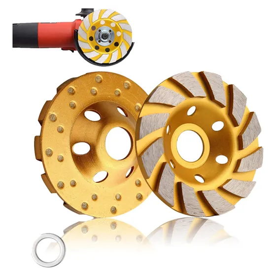 Disco Copa Diamantada Doble Segmento Turbo Para Esmeril