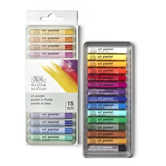 Lata 15 Pasteles Al Oleo Winsor And Newton Colores En Barra