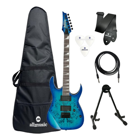 Kit Guitarra Ibanez Grgr 221pa + Capa + Suporte + Acessórios Kit Guitarra Ibanez Grgr 221pa + Capa + Suporte + Acessórios