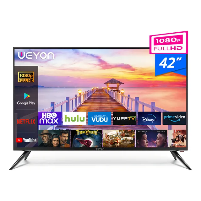Pantallas Smart Tv Weyon 42 Pulgadas Led Full Hd Android Tv Television Hdmi/usb 60hz 42wdsnmx
