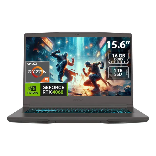 Laptop Gamer Msi Thin A15: R9, 16gb, Ssd 1tb, Rtx 4060, W11h