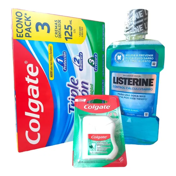 Kit De Higuiene Oral X 3 Prod - Unidad a $8622