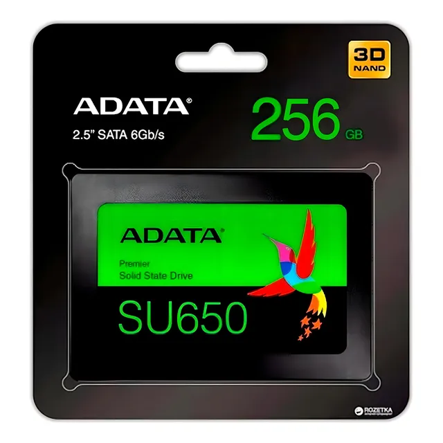 Unidad De Estado Solido Ssd Adata Su650 256gb Sata Negro