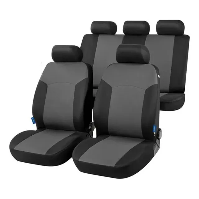Cubre Asiento Para Autos 9 Piezas Negro/gris Goodyear