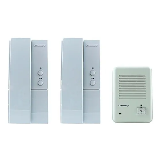 Kit Portero 2 Telefonos Intercomunicad Aplicar Dp 101 Commax Color Blanco