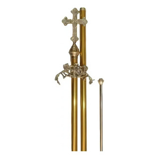 Asta Para Estandarte De Aluminio Punta De Cruz Asta Para Estandarte De Aluminio Punta De Cruz