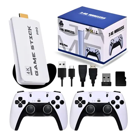 Console Retro Game Project M15 HDMI 4K Controles Sem Fio 20 Mil Jogos