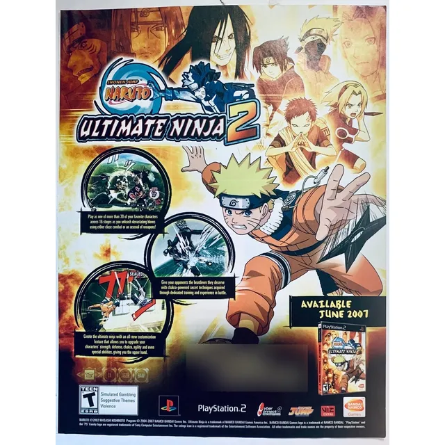 Anuncio Vintage Original Naruto Ultimate Ninja 2 - Ps2