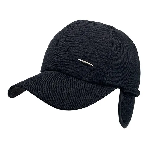 Gorra Corderoy Trama Fina Tela Gruesa Abrigada Con Orejeras