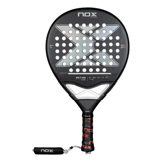 Paleta Padel Nox At10 Pro Cup Hard Tapia + Paddle Color Negro