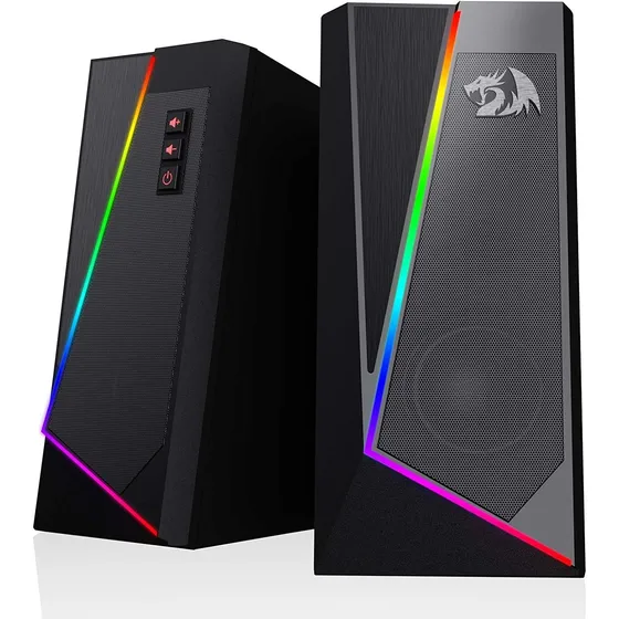 Redragon Gs520 Rgb Desktop Speakers, 2.0 Channel Pc Compu...