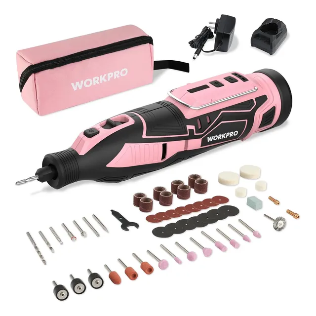 Kit De Herramientas Rotativas Inalámbricas Rosas 12 V 114 Ac
