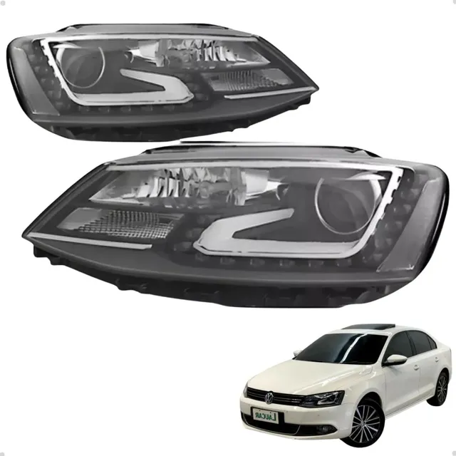 Par Farol Jetta 2015 Com Led Projetor