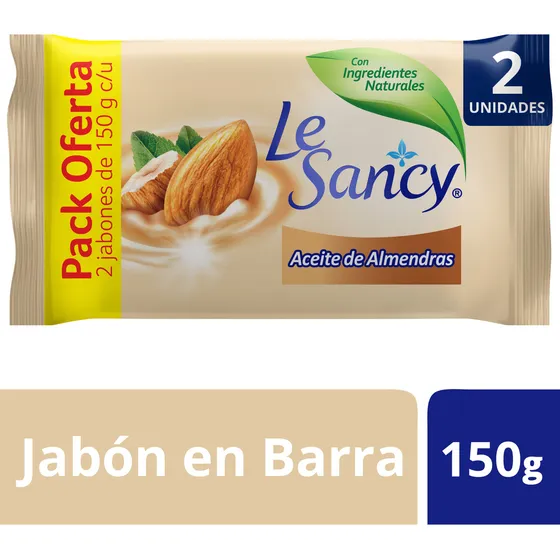 Jabón en Barra Aceite De Almendras 150gr Le Sancy