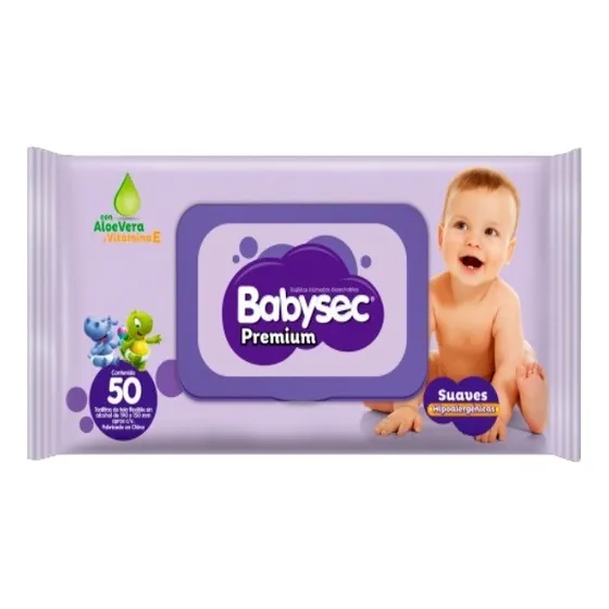 Toallitas Babysec Premium X 50 - Bebés Y Niños