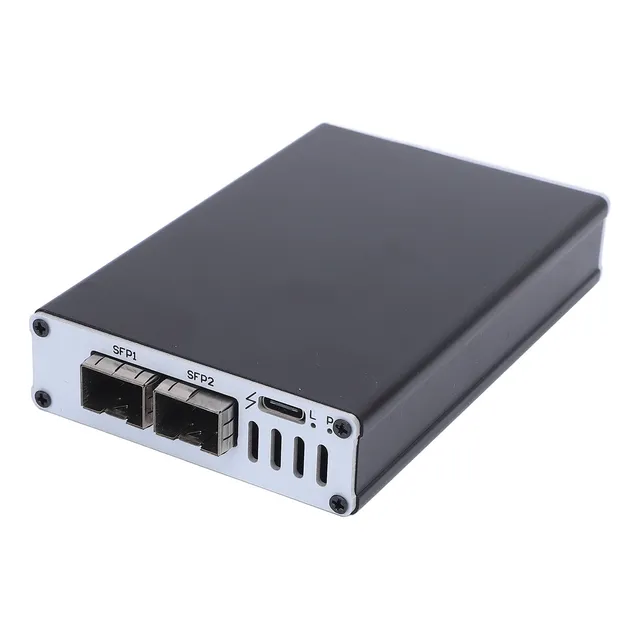 Adaptador De Red 10g Ethernet De Aluminio Usb4 Sfp Fiber Por