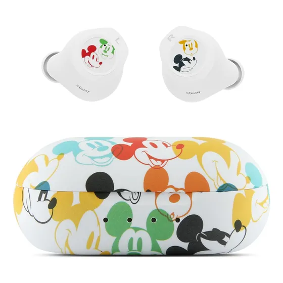 Auriculares Bluetooth Disney Mickey Mouse Con Estuche Colori