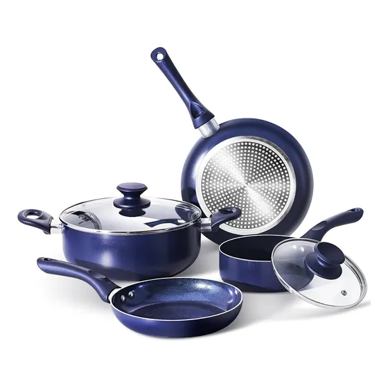 6 Pieces Pots And Pans Set,aluminum Cookware Set, Nonstic...