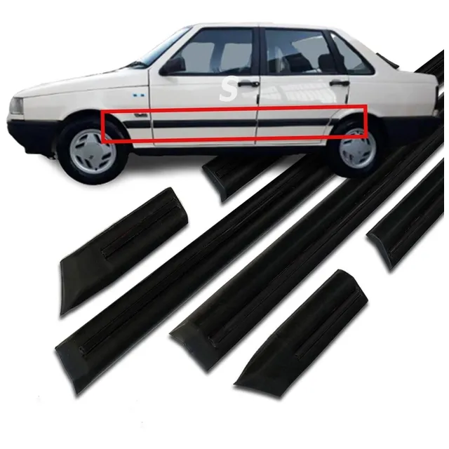 Fiat Duna Scr Baguetas Molduras Negras 8 Piezas Silvaflex
